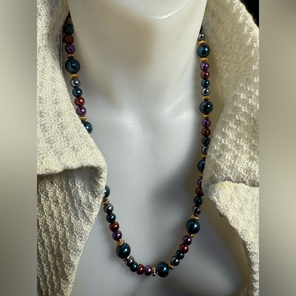 Vintage Marvella Multicolor Beaded Necklace